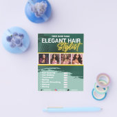 美容師エレガントサロンメイクアップフライヤー チラシ (シングル)