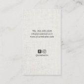 美容師エレガントシザーマンダラフラワーサロン 名刺 (裏面)