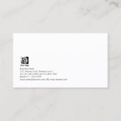 美容師エレガントパステルイエローフラワーズ 名刺 (裏面)