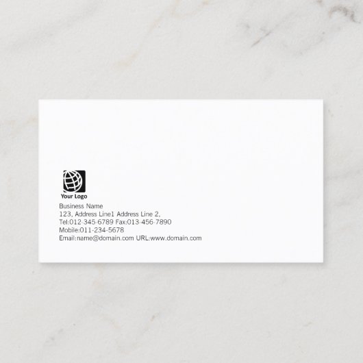 美容師エレガントパステルイエローフラワーズ 名刺 (裏面)