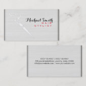 美容師エレガントホワモダンイトウッド#6 名刺 (正面/裏面)