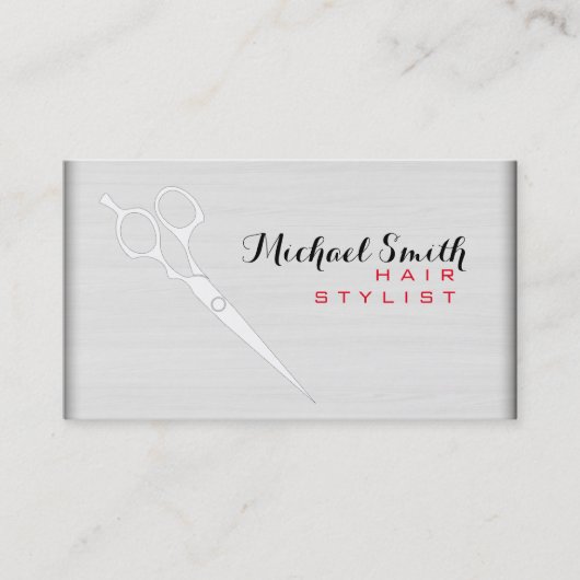 美容師エレガントホワモダンイトウッド#6 名刺 (正面)