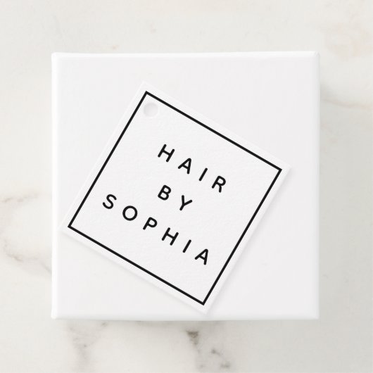 美容師エレガントロゴビジネスラベル フェイバータグ (インサイチュ)