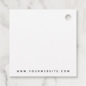 美容師エレガントロゴビジネスラベル フェイバータグ (裏面)