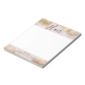 美容師エレガント美容師ピンク金ゴールド鋏 ノートパッド (回転)