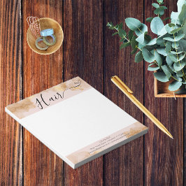 美容師エレガント美容師ピンク金ゴールド鋏 ノートパッド