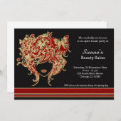 美容師オープンハウス 招待状 (正面/裏面)