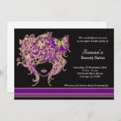 美容師オープンハウス 招待状 (正面/裏面)