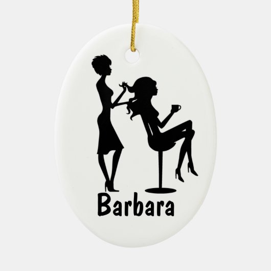 美容師カスタマイズ セラミックオーナメント (正面)