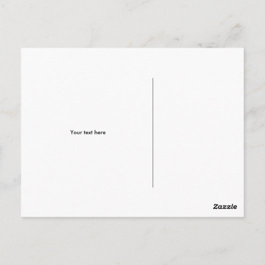 美容師カスタムサロン用の美容用はがき ポストカード (裏面)