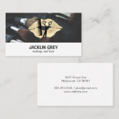 美容師キス |スタイリスト |メイクアップブラシ ロイヤリティカード (正面/裏面)