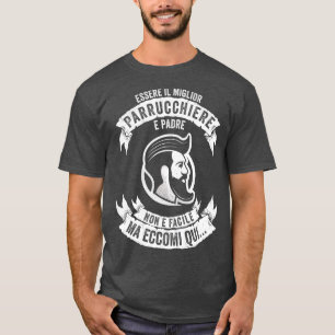 美容師ギフトパパ理容師 クール Tシャツ