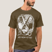 美容師ギフト妻ママスタイリスト美しいサロン Tシャツ (正面)