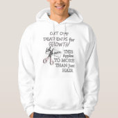 美容師ギフト美容師おもしろい理容師引用文 パーカ (正面)