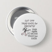 美容師ギフト美容師おもしろい理容師引用文 缶バッジ (正面&裏面)