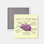 美容師ギフト「スタイリスト・ブレインの地図」 マグネット (正面/裏面)