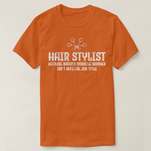 美容師クラシックTシャツ Tシャツ (デザイン正面)
