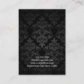 美容師クラスダークダマスクサロン 名刺 (裏面)