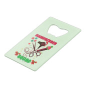 美容師クリスマススクワッドヘアサロン おもしろい クレジットカード栓抜き (裏面アングル)