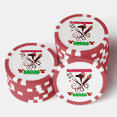 美容師クリスマススクワッドヘアサロン おもしろい ポーカーチップ (積み重ね)