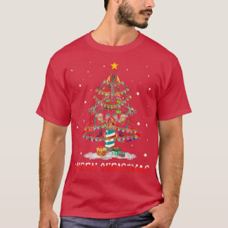 美容師クリスマスツリーメリークリスマス美容師 Tシャツ