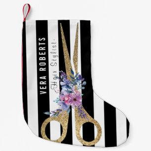 美容師グリッターシザー美しいクリスマス スモールクリスマスストッキング