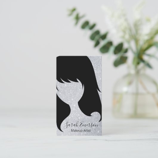 美容師グリッター 名刺 (スタンド正面)