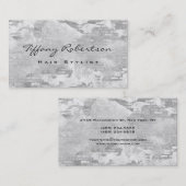 美容師グレーウォールブリックデザインシモダンック 名刺 (正面/裏面)