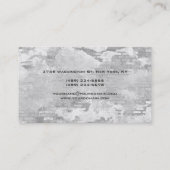 美容師グレーウォールブリックデザインシモダンック 名刺 (裏面)