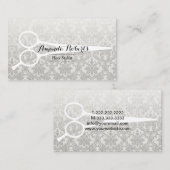 美容師グレーダマスリエレガントネン&シザー 名刺 (正面/裏面)