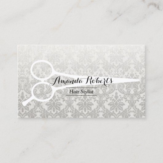 美容師グレーダマスリエレガントネン&シザー 名刺 (正面)
