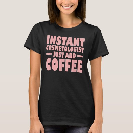 美容師コーヒー化粧品ヘアスタイリスト Tシャツ (正面)