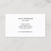 美容師コーム美しいサロン 名刺 (裏面)