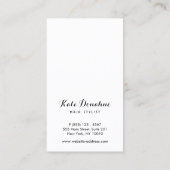 美容師コーム10パンチカスタマーロイヤリティカード ロイヤリティカード (裏面)