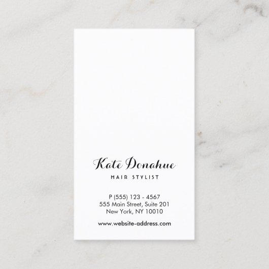 美容師コーム10パンチカスタマーロイヤリティカード ロイヤリティカード (裏面)