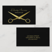 美容師サロンはさみ美しい 名刺 (正面/裏面)
