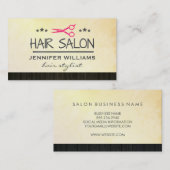 美容師サロンシアーズウッドトリム 名刺 (正面/裏面)