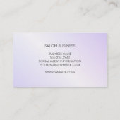 美容師サロンシート 名刺 (裏面)