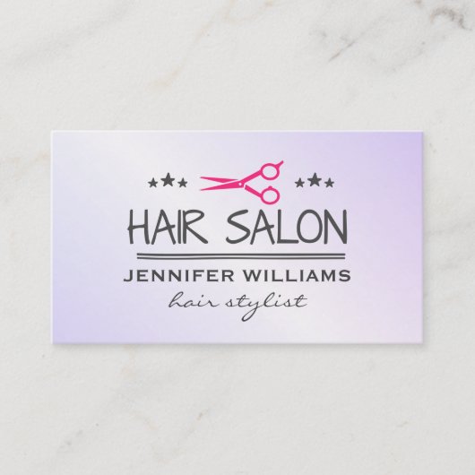 美容師サロンシート 名刺 (正面)