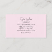 美容師サロンツールのミニマル 名刺 (裏面)