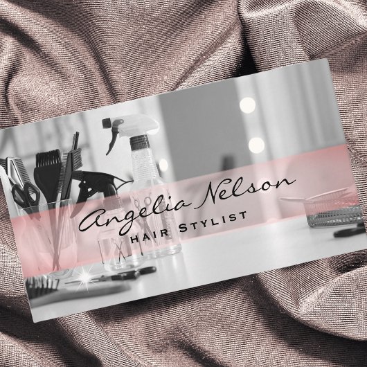 美容師サロンツール美しい名刺 名刺