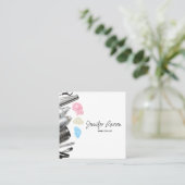 美容師サロンツール美しい スクエア名刺 (スタンド正面)