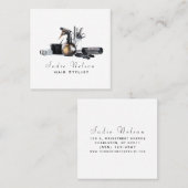 美容師サロンツール美しい スクエア名刺 (正面/裏面)