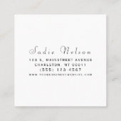 美容師サロンツール美しい スクエア名刺 (裏面)