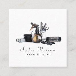 美容師サロンツール美しい スクエア名刺