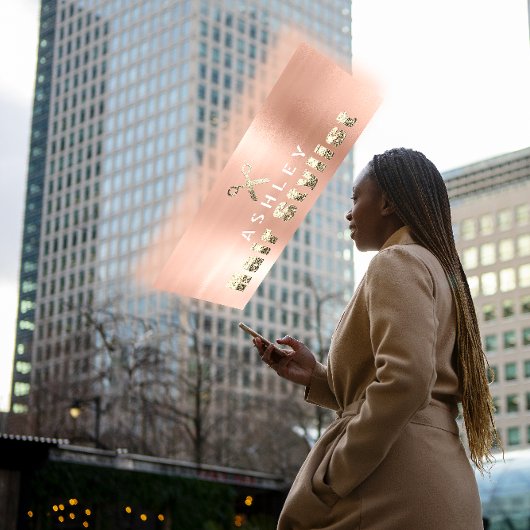 美容師サロンバラ金ゴールドアポイントメントカード 名刺