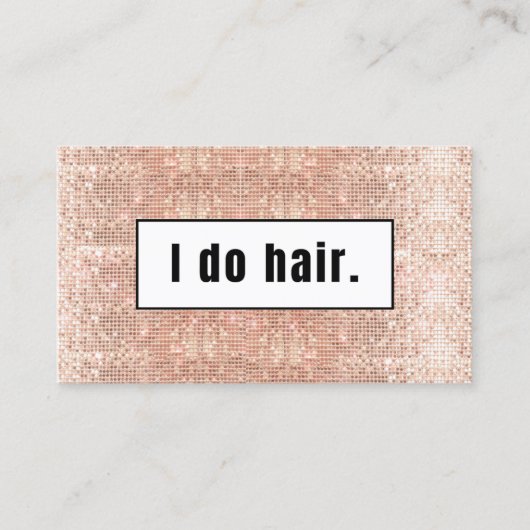 美容師サロンバラ金ゴールドシークインフェイクズ 名刺 (正面)