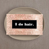 美容師サロンバラ金ゴールドフェイクシークイン 名刺