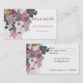 美容師サロンブルーミング女神ヘッドピース 予約カード (正面/裏面)