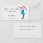 美容師サロンプロフェッショナルレッドヘッド 予約カード (正面/裏面)